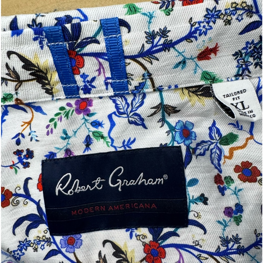 Robert Graham Landon Floral Print Slim Fit Button Down Shirt - Picture 6 of 12